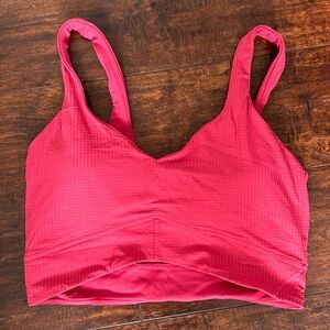 lululemon waffle texture scoop front  bra size 6